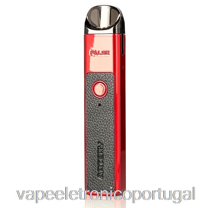 Vape Eletrônico Artéria Vapor Pal Se 20w Pod System Couro Vermelho E Preto